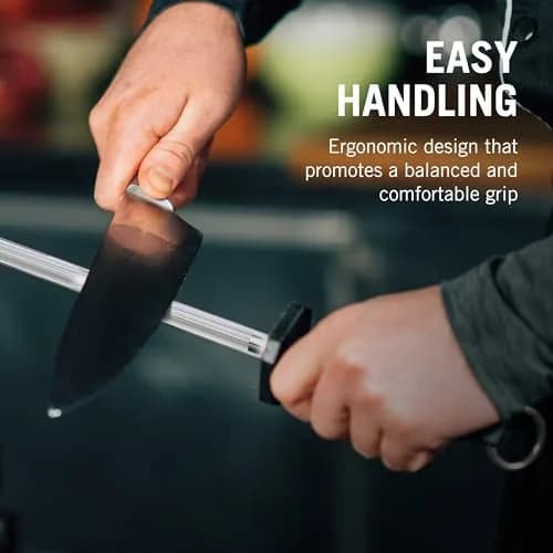 Victorinox Honing Steel 25.4 cm (10-Inch) with Black Plastic Handle | Maintains Knife Edge thumbnail 5
