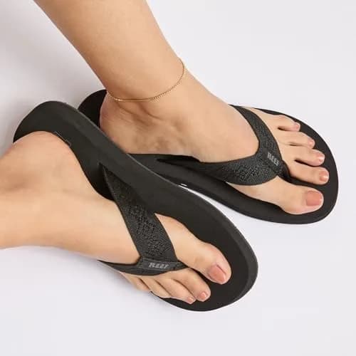 REEF Sandy Womens Beach Flip Flop | Woven Strap, Recycled PET, Casual Comfort (70-120 chars) thumbnail 7