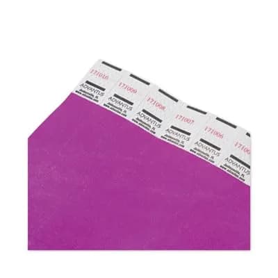 Advantus Tyvek Numbered Wristbands Purple 100-Pack | Sequential Admission Control - view 3