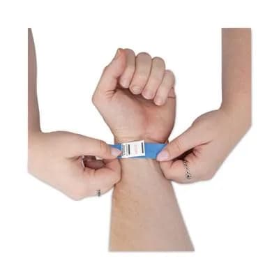 Advantus Sequentially Numbered Crowd Management Wristbands, Blue, 100/Pack | Essential for Event Access Control thumbnail 6