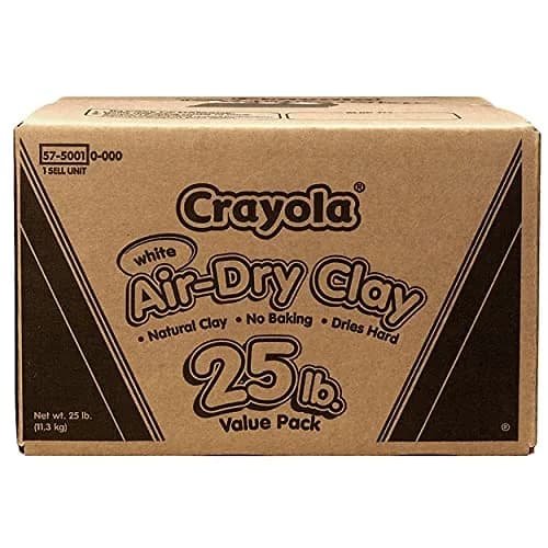 Crayola Air Dry Clay for Kids - White, 25 lb (11.3 kg) | Classroom Must-Haves, Bulk Modeling Clay for Sculpting & Molding thumbnail 2