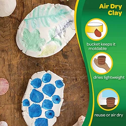 Crayola Air Dry Clay for Kids - White, 25 lb (11.3 kg) | Classroom Must-Haves, Bulk Modeling Clay for Sculpting & Molding thumbnail 3
