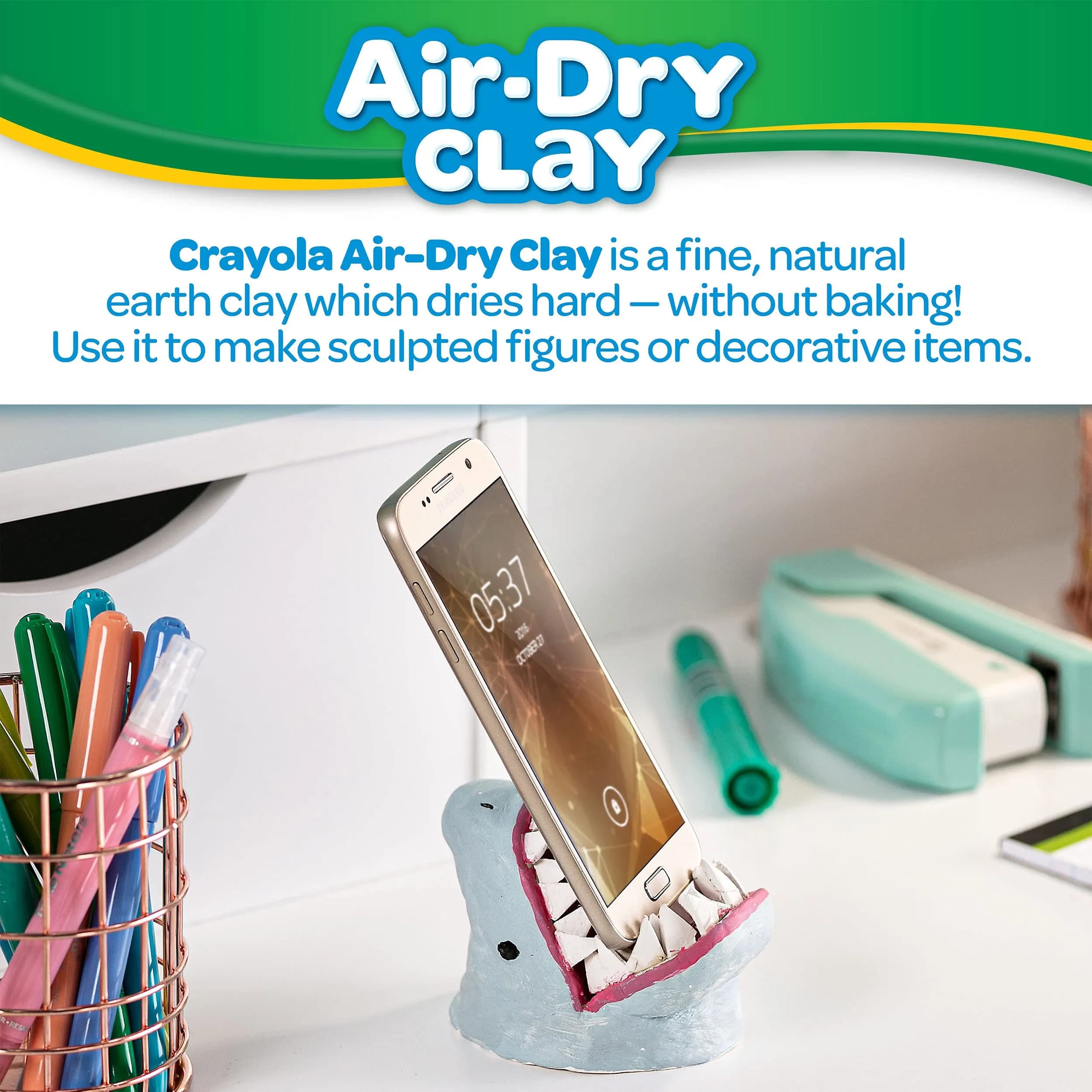 Crayola Air Dry Clay for Kids (25 lb / 11.3 kg) - Reusable Bucket of White Clay for Sculpting | Non-Toxic Arts and Crafts Supplies - view 4