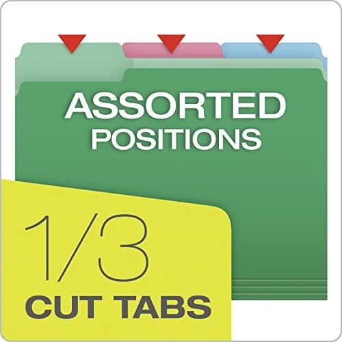 Pendaflex Colored File Folders, 30 Pack, Letter Size (21.6 x 27.9 cm) | Eraseable Tabs for Dynamic Organization thumbnail 3