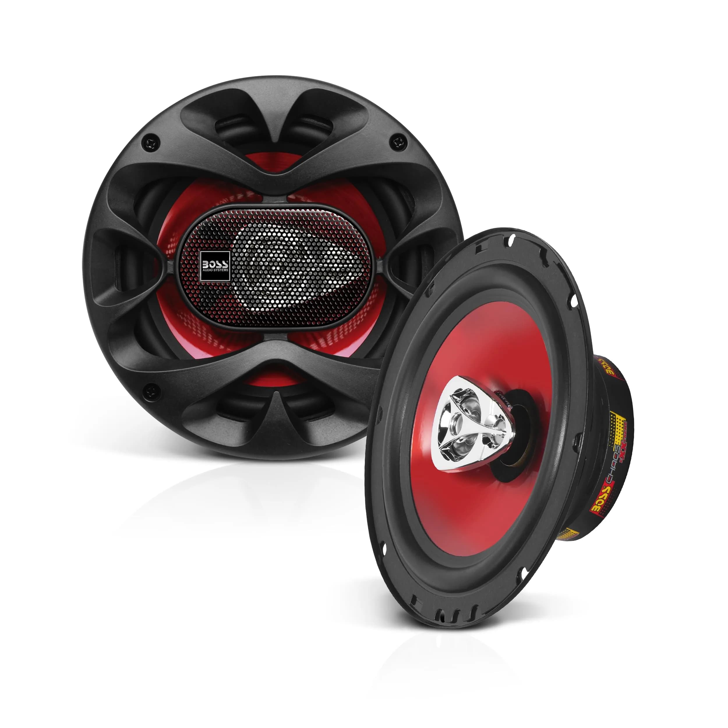 BOSS Audio Systems CH6530 6.5 Inch Car Speakers | 300 Watts, 3-Way, Full Range, Coaxial, 4 Ohms