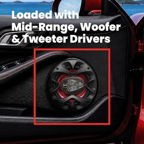 BOSS Audio Systems CH6530 6.5 Inch Car Speakers | 300 Watts, 3-Way, Full Range, Coaxial, 4 Ohms thumbnail 4