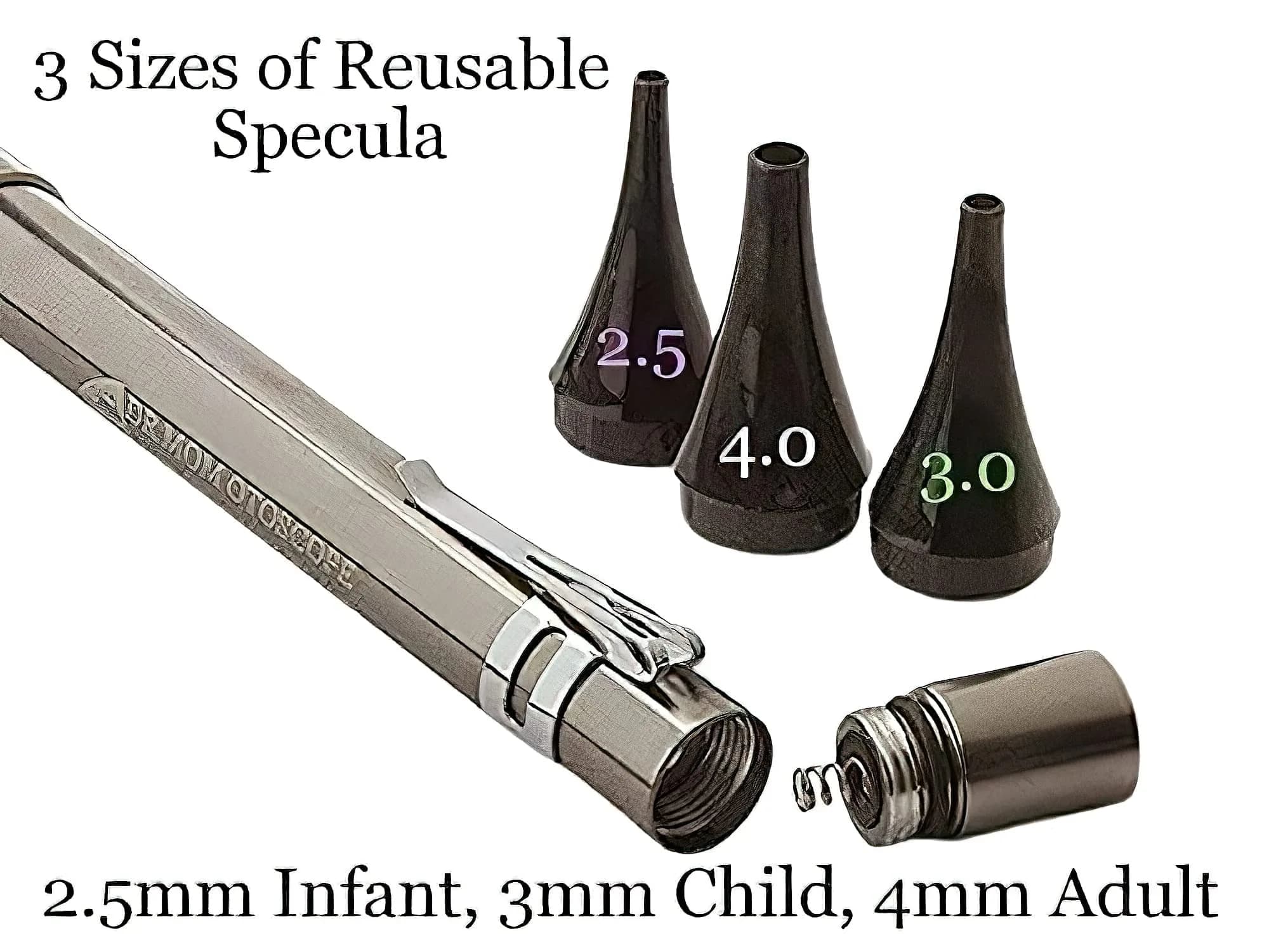 Doctor Mom Slimline Stainless LED Otoscope | Professional Healthcare Diagnostic Tool - view 6