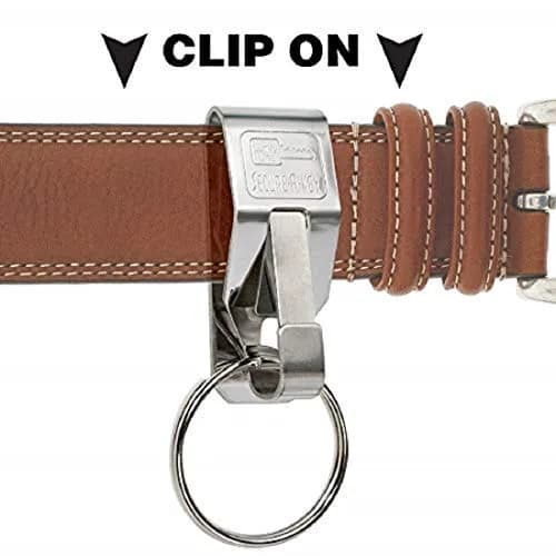 Lucky Line Secure-A-Key Clip On Belt Key Holder with Split Ring, Silver, 5.1 cm (2 Inch) Length thumbnail 4