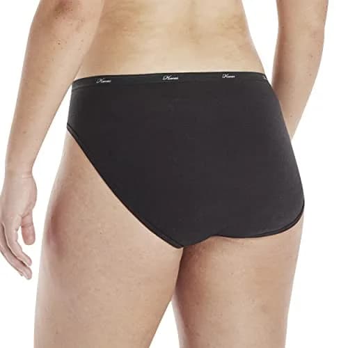 Hanes Women's Cotton Hi-Cut Briefs 6-Pack, Size 8 US (156g) | Moisture-Wicking Comfort thumbnail 3