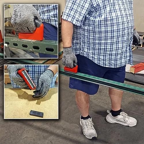 Master Magnetics Red 100 lb Pull Force Ergonomic Handle Magnet | Heavy Duty Utility Magnet thumbnail 8