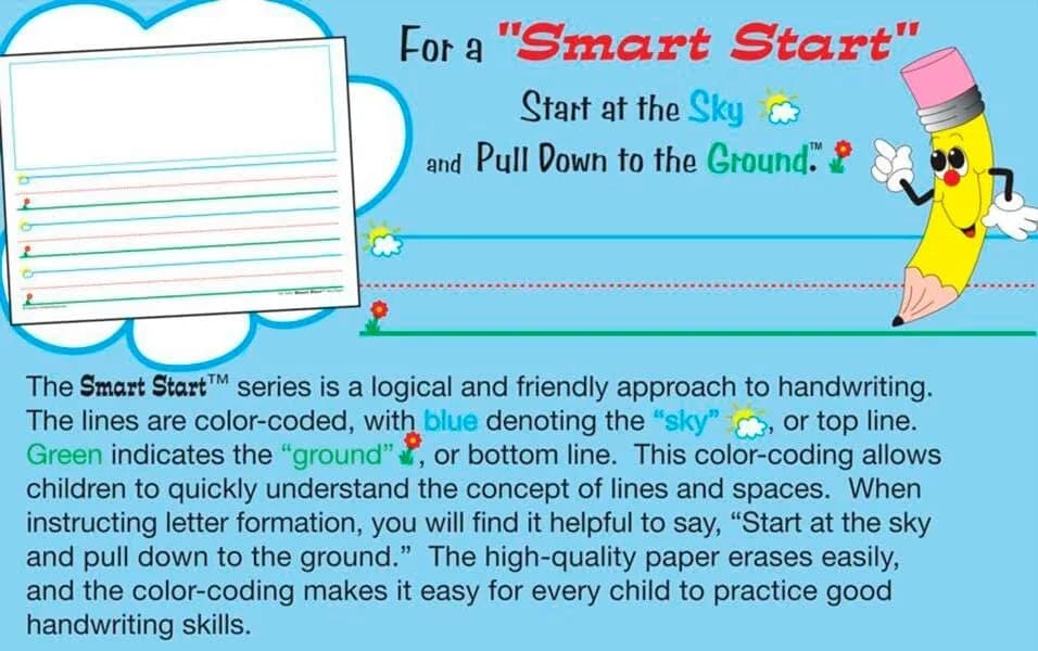 Teacher Created Resources Smart Start K-1 Story Tablet | 40 Sheets, 8.5" x 11" | Promotes Early Writing Success thumbnail 4