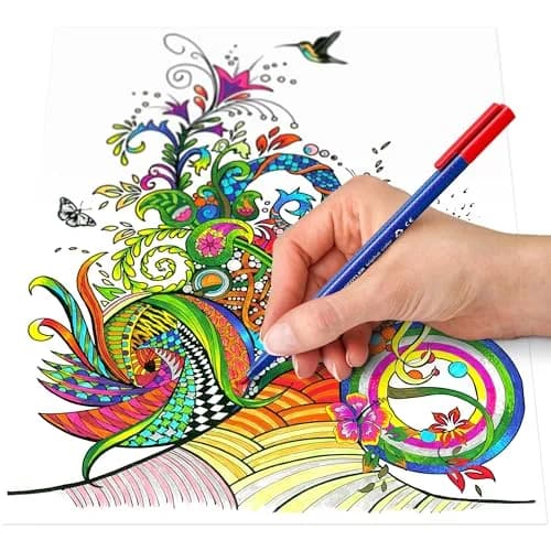 STAEDTLER Triplus Colour Fibre-Tip Pens 10 Pack | Assorted Colours, 1 mm Linewidth, Ergonomic Triangular Shape thumbnail 5