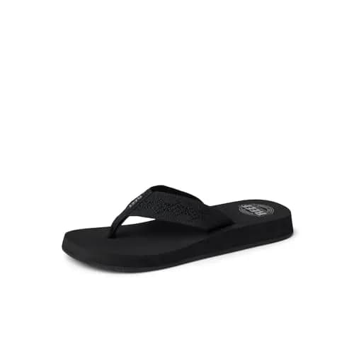 REEF Sandy Womens Beach Flip Flop | Made from 100% Recycled PET, Low-Heel, Slip-On, Woven Strap, Size 6 thumbnail 1
