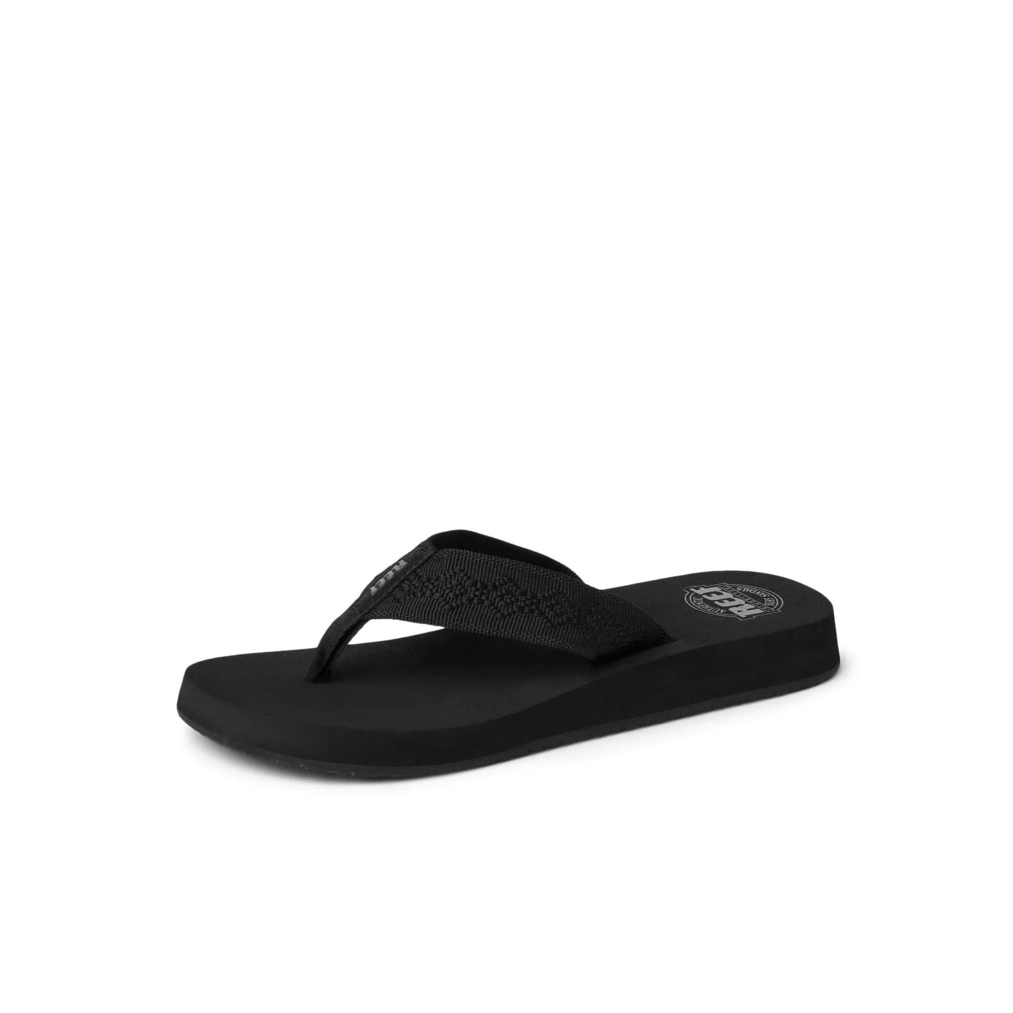 REEF Sandy Womens Beach Flip Flop | Made from 100% Recycled PET, Low-Heel, Slip-On, Woven Strap, Size 6