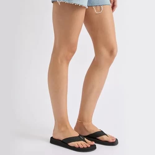 REEF Sandy Womens Beach Flip Flop | Made from 100% Recycled PET, Low-Heel, Slip-On, Woven Strap, Size 6 thumbnail 2