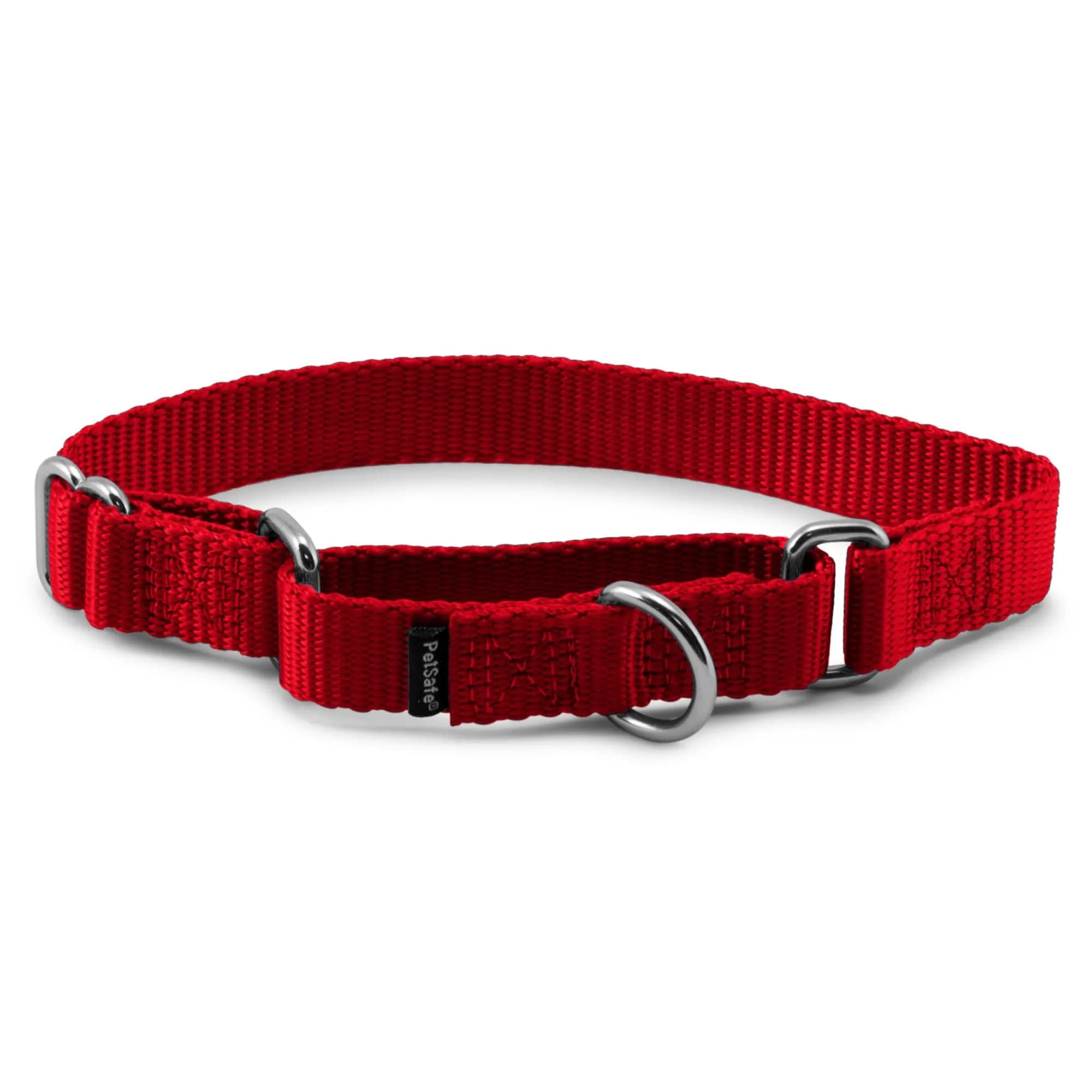 PetSafe Martingale Dog Collar, Red, 3/4 in, Small | Safe, Durable Nylon, Vet & Trainer Recommended