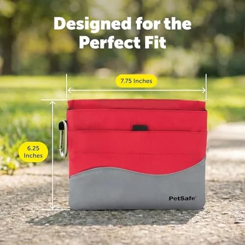 PetSafe Dog Treat Pouch Sport, Red, Standard, 7.5 in L x 6.5 in H | Waterproof, Durable & Easy to Clean thumbnail 5