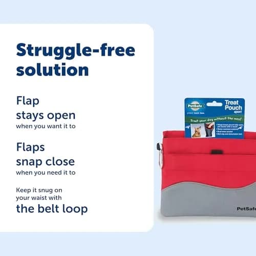 PetSafe Dog Treat Pouch Sport, Red, Standard, 7.5 in L x 6.5 in H | Waterproof, Durable & Easy to Clean thumbnail 8