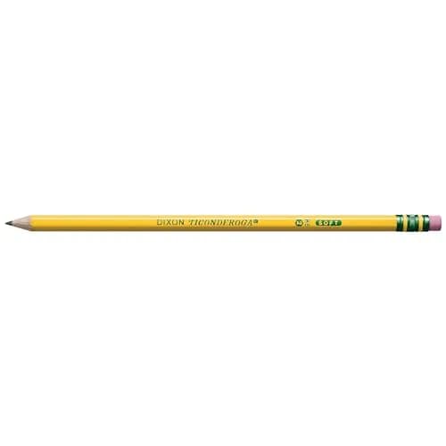 Ticonderoga Wood-Cased Pencils, Pre-Sharpened, HB Soft, Yellow, 12 Count | Writing Instrument for Students & Professionals thumbnail 4