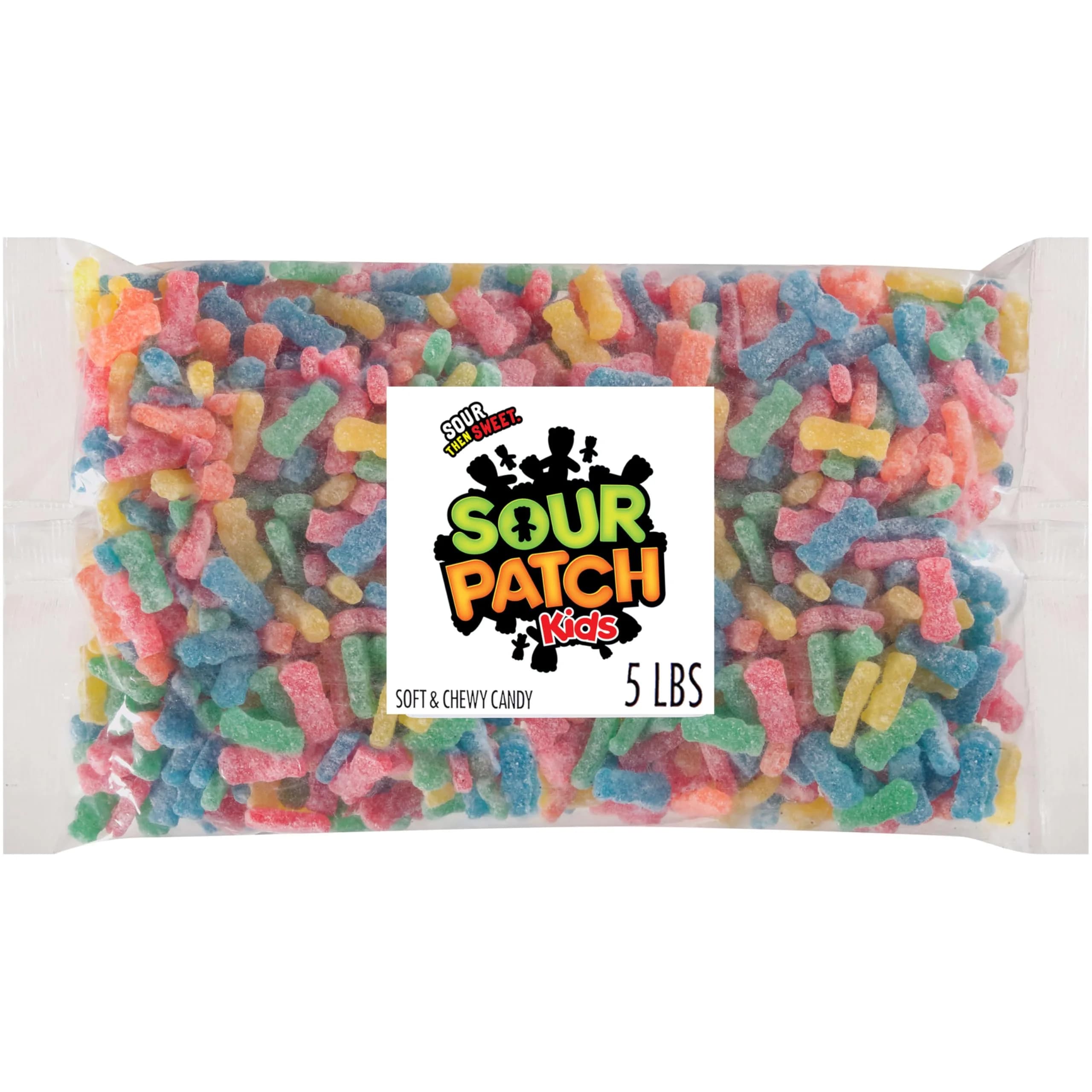 Sour Patch Kids Soft & Chewy Gummy Candy 5 lb | Sour & Sweet Fruit Flavors