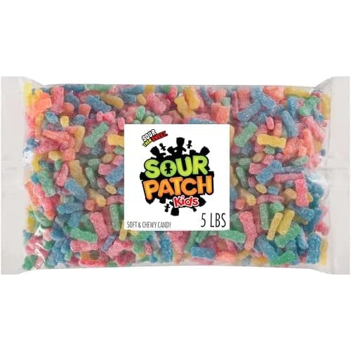 Sour Patch Kids Soft & Chewy Gummy Candy 5 lb | Sour & Sweet Fruit Flavors thumbnail 1