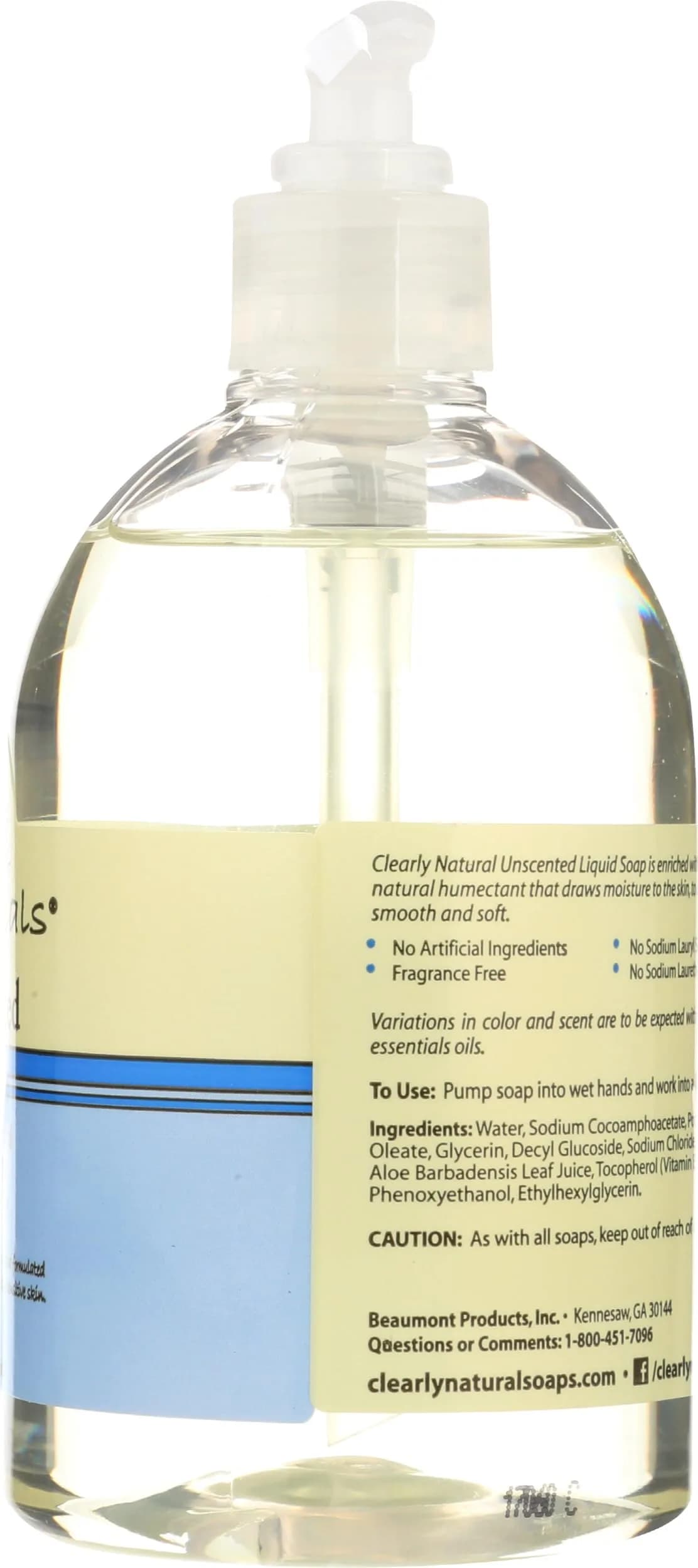 Clearly Natural Unscented Glycerin Liquid Hand Soap 355ml (12 Fl Oz) | Pure & Natural for Sensitive Skin - view 6