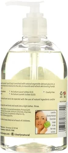 Clearly Natural Unscented Glycerin Liquid Hand Soap 355ml (12 Fl Oz) | Pure & Natural for Sensitive Skin thumbnail 2