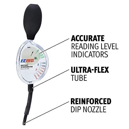 EZRED SP101 Battery Hydrometer Tester | Measures Specific Gravity 1.100-1.300 thumbnail 4
