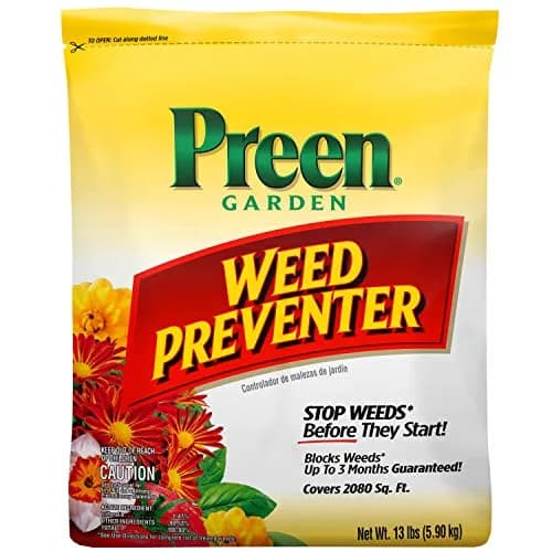 Preen Garden Weed Preventer 13 lb | Up to 3 Months Weed Control in Beds thumbnail 1