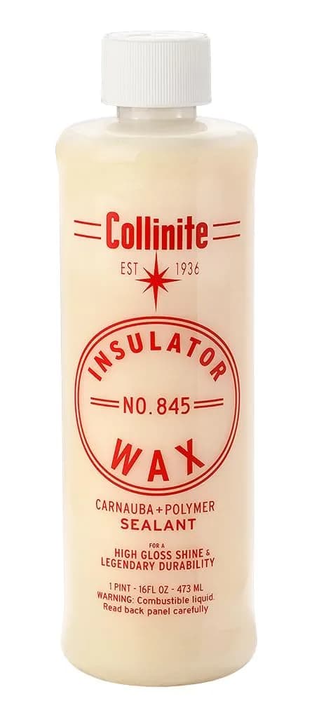 Collinite 845 Insulator Wax - Carnauba+Polymer Sealant, High Gloss, Durable Beading & Long-Lasting Paint Protection (16 fl oz) Pack of 12 — #14898 / 16 Fl Oz