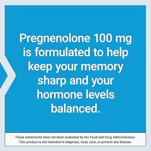 Life Extension Pregnenolone Hormone Balance Supplement 100 mg (100 Count) | Supports Cognitive Health & Mood thumbnail 6