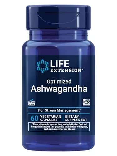 Life Extension Optimized Ashwagandha Capsules 60 Count | Stress Management Supplement for Healthy Stress Response, Focus, Memory, Mood Support thumbnail 1