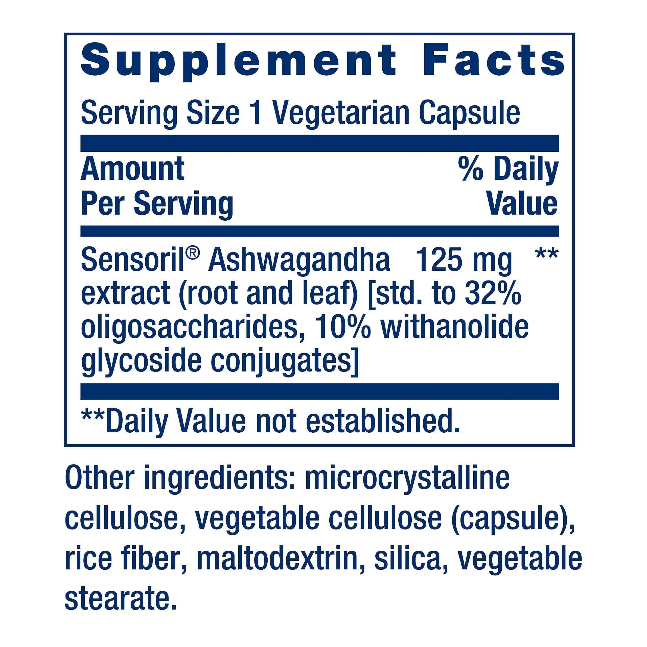 Life Extension Optimized Ashwagandha Capsules 60 Count | Stress Management Supplement for Healthy Stress Response, Focus, Memory, Mood Support - view 3