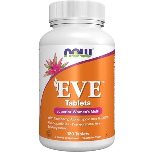 NOW Supplements Eve Women's Multivitamin 180 Tabs | Cranberry, CoQ10 & Superfruits for Women thumbnail 1