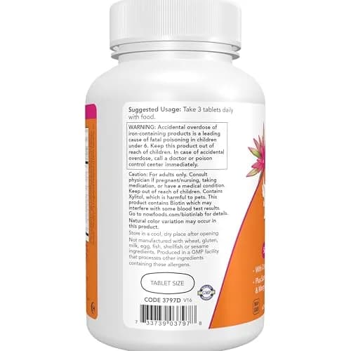 NOW Supplements Eve Women's Multivitamin 180 Tabs | Cranberry, CoQ10 & Superfruits for Women thumbnail 3