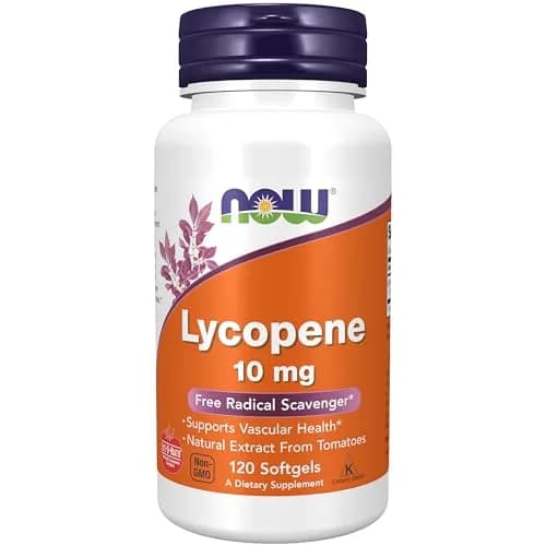 NOW Lycopene 10 mg with Tomato Extract | Supports Cardiovascular & Immune Health thumbnail 1