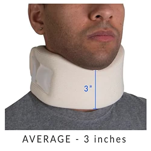 OTC Soft Contour Foam Cervical Collar Neck Support Brace, Average 3" Depth, Large | Limits Motion Against Painful Movement thumbnail 5