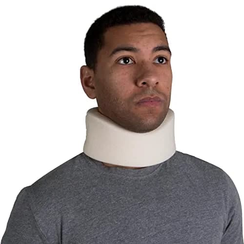 OTC Soft Contour Foam Cervical Collar Neck Support Brace, Average 3" Depth, Large | Limits Motion Against Painful Movement thumbnail 6