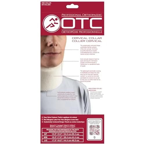 OTC Soft Contour Foam Cervical Collar Neck Support Brace, Average 3" Depth, Large | Limits Motion Against Painful Movement thumbnail 7