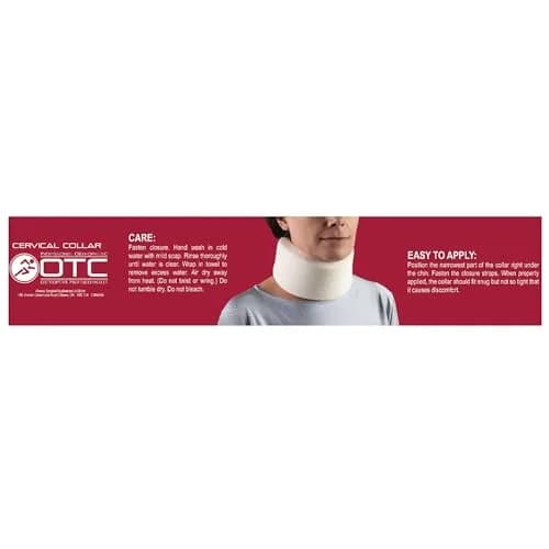 OTC Soft Contour Foam Cervical Collar Neck Support Brace, Average 3" Depth, Large | Limits Motion Against Painful Movement thumbnail 9