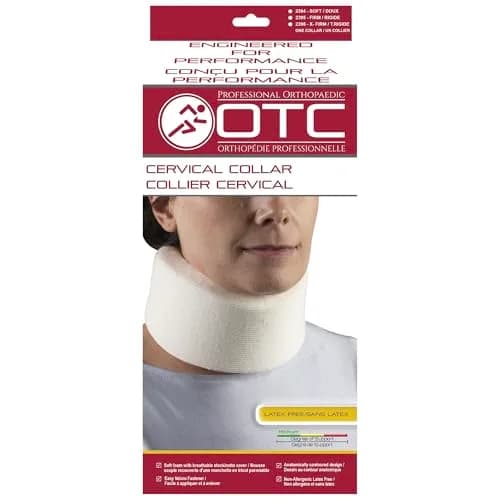 OTC Soft Contour Foam Cervical Collar Neck Support Brace, Average 3" Depth, Large | Limits Motion Against Painful Movement thumbnail 3