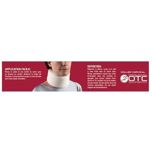 OTC Soft Contour Foam Cervical Collar Neck Support Brace, Average 3" Depth, Small | Limits Painful Neck Movements thumbnail 8