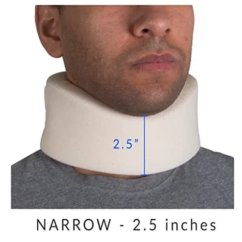 OTC Soft Contour Foam Cervical Collar Neck Support Brace, Large 2.5" Depth (6.35 cm) | Limits Motion for Pain Relief thumbnail 5