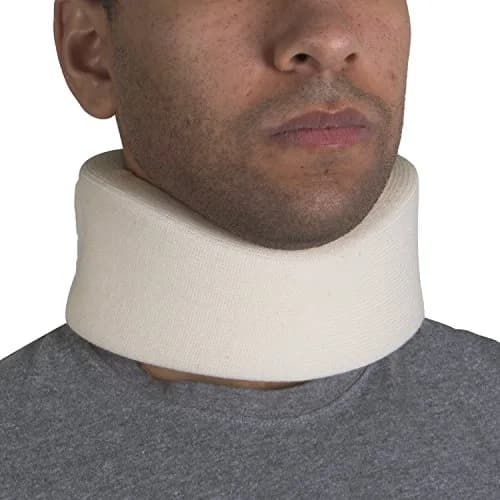 OTC Soft Contour Foam Cervical Collar Neck Support Brace Medium 2.5" Depth (6.35 cm) | Limits Motion for Pain Relief thumbnail 1
