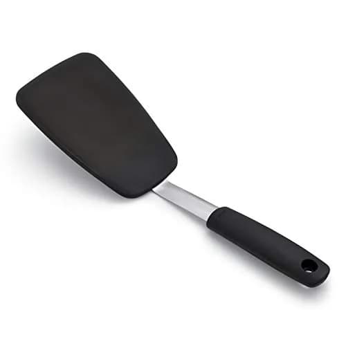 OXO Good Grips Large Silicone Flexible Turner | Heat-Resistant, Non-Stick Safe, Stainless Steel Handle thumbnail 4