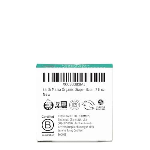 Earth Mama Organic Diaper Balm 60ml (2 Fl Oz) | EWG Verified, Petroleum-Free, Calendula for Sensitive Skin (2-Pack) thumbnail 9