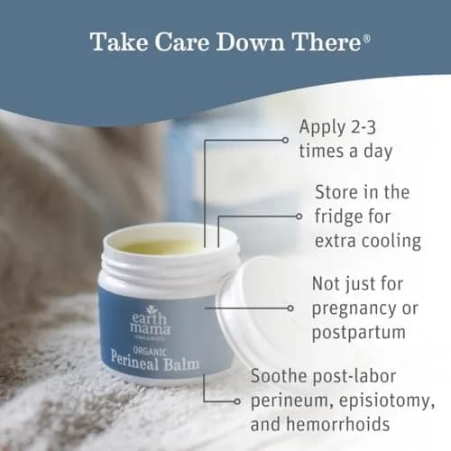 Earth Mama Organic Perineal Balm 2 Fl Oz | Soothing Postpartum & Pregnancy Care thumbnail 2