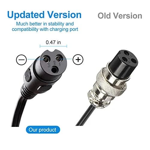 LotFancy 24V 1.5A Electric Scooter Charger | UL Listed, 3-Prong Inline Connector thumbnail 8