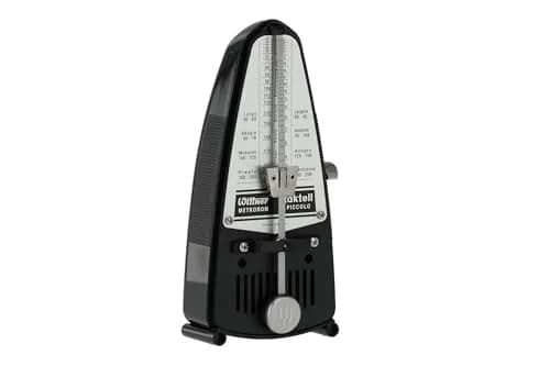 Wittner 836 Taktell Piccolo Metronome, Black | Plastic casing, without bell, German quality thumbnail 1