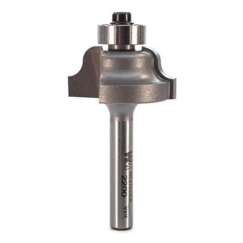 WM Roman Ogee Router Bit with 5/32-Inch Radius, 1-1/8-Inch Diameter, 9/16-Inch Cut Length, 1/4-Inch Shank | Carbide-Tipped for Decorative Edges thumbnail 1
